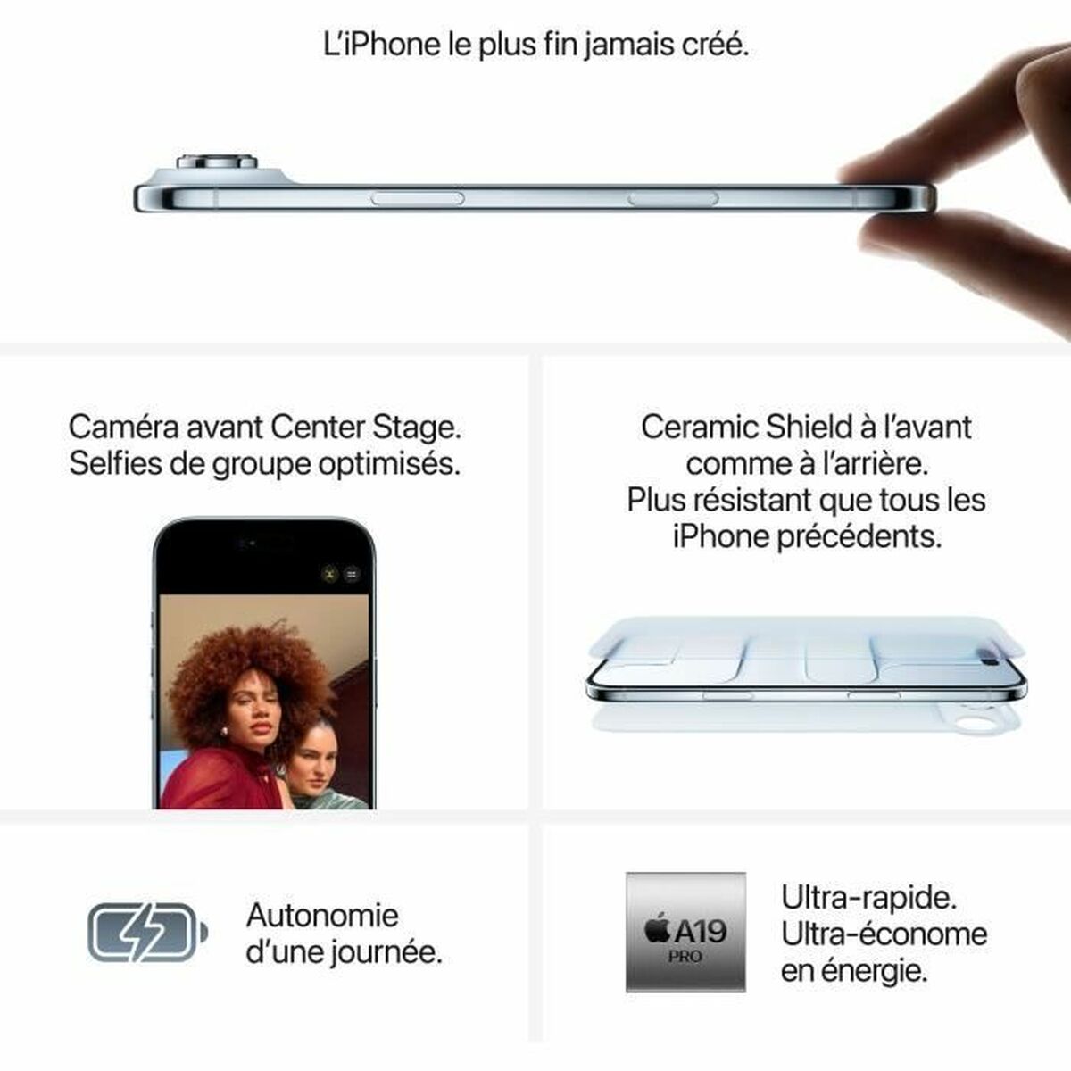 Smartphone Apple iPhone Air 6,5" A19 Pro 256 GB Black-1