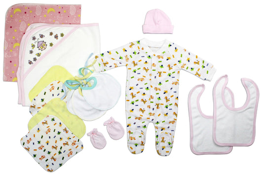 Newborn Baby Girls 14 Pc Layette Baby Shower Gift