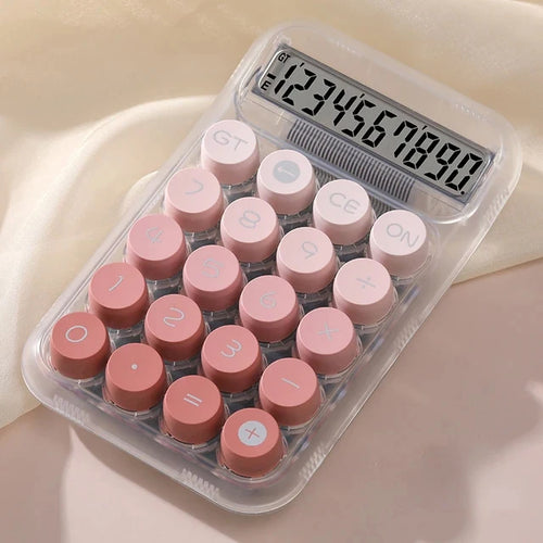 Circular Machine Calculators Large Display Mechanical Dot Keyboard