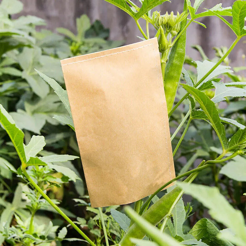 100pcs/lot 6x10cm Kraft Paper Bag Mini Envelope Gift Candy Bags Snack