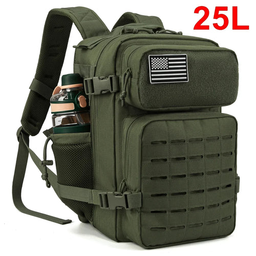 25L/45L Tactical Backpack Outdoor for Women/men Laser Cut Molle Hiking