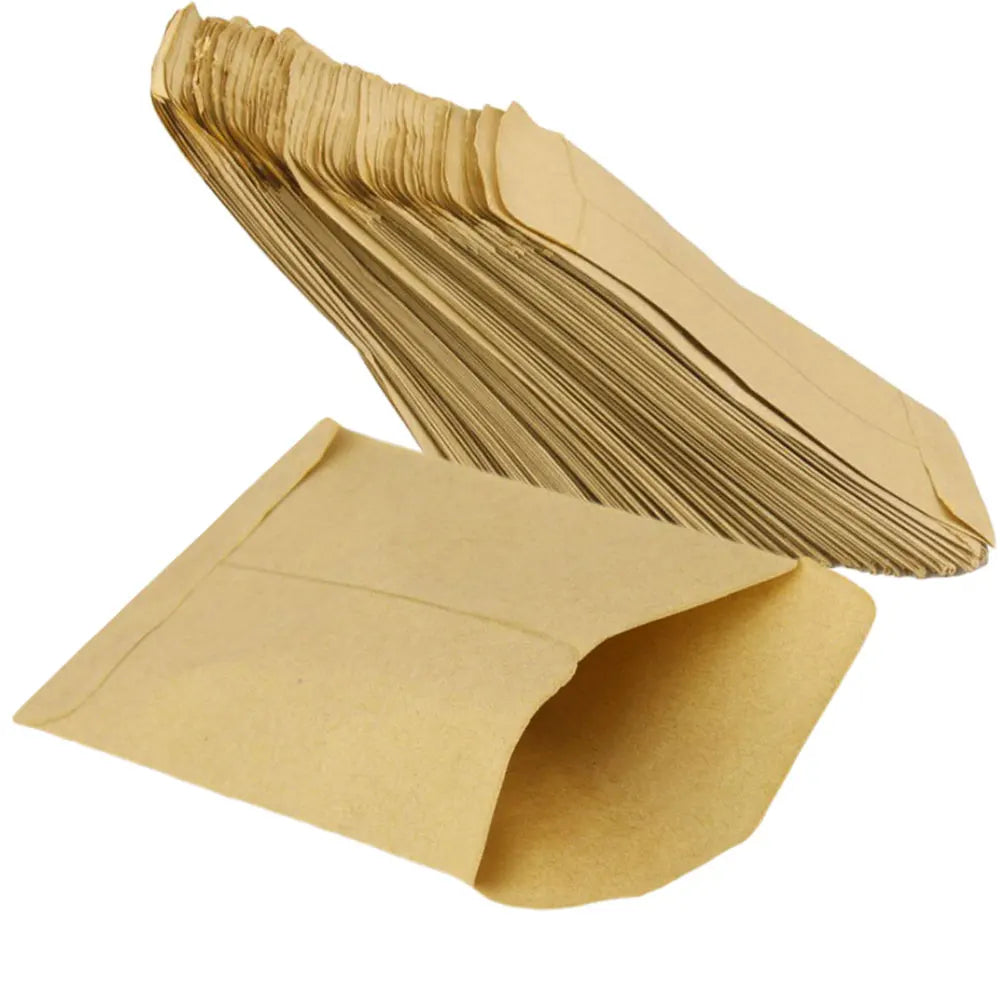 100pcs/lot 6x10cm Kraft Paper Bag Mini Envelope Gift Candy Bags Snack