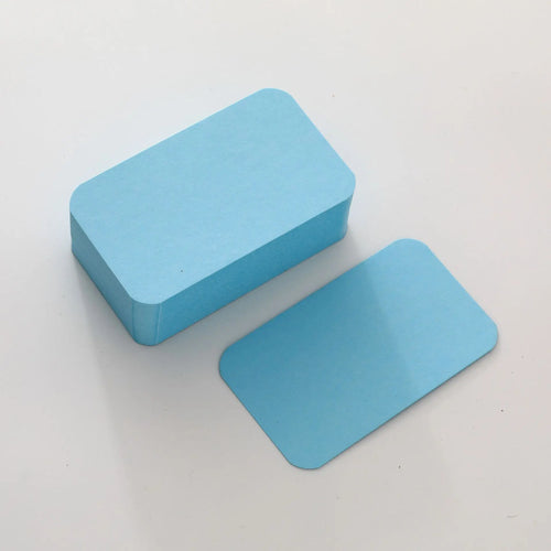 20/50/100pcs Color Kraft Paper Card Retro Double Sided Word Card DIY