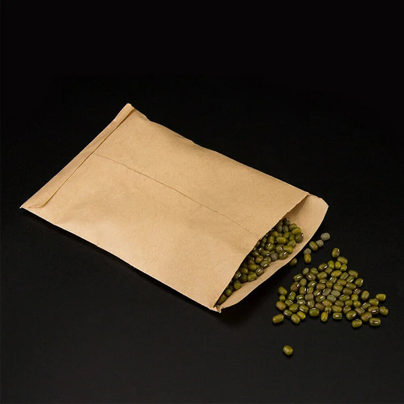 100pcs/lot 6x10cm Kraft Paper Bag Mini Envelope Gift Candy Bags Snack