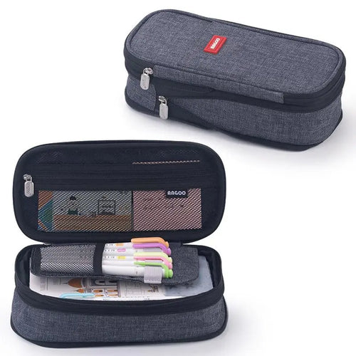 Kawaii Pencil Case Large Capacity Pen Bag Double Layer for Students