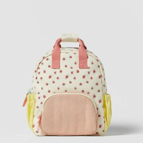 Personalized Embroidered Strawberry Kid Backpack Customized Children's