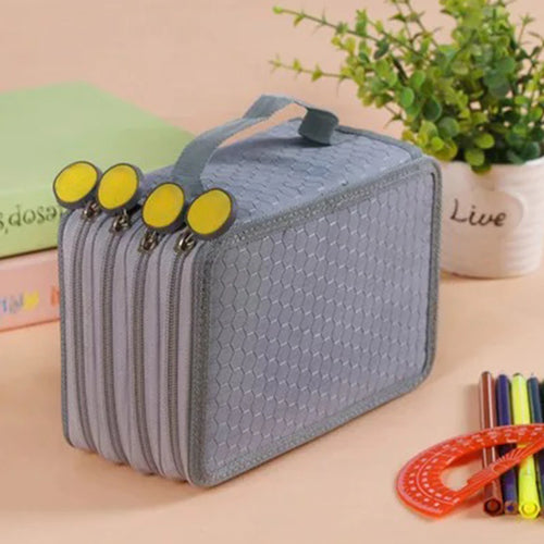 72 Holes Four layers Pencil Case Large Capacity Kawaii Pen Storage Bag