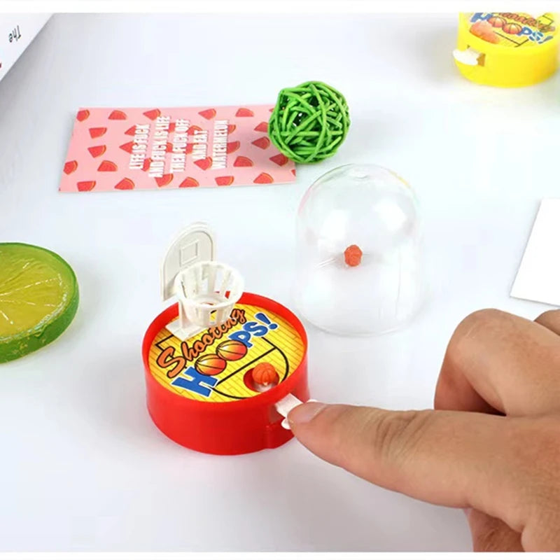 12PCS Mini Desktop Fingers Basketball Shooting Game Toys Kids Birthday