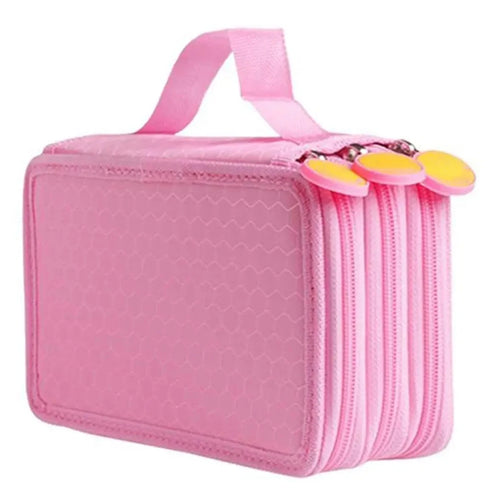 72 Holes Four layers Pencil Case Large Capacity Kawaii Pen Storage Bag