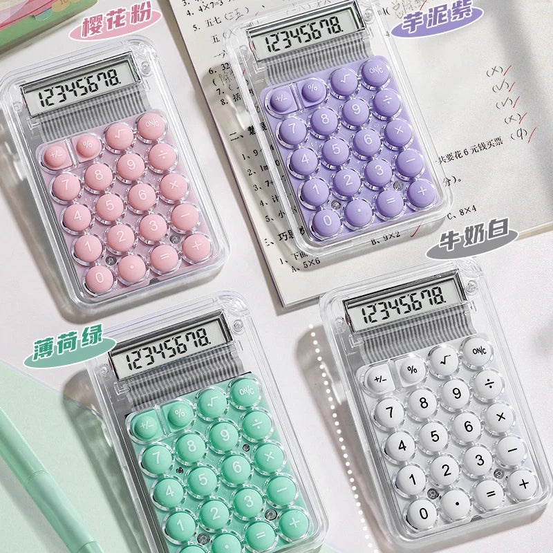 Cute Silent Calculator Mini Version Learning Auxiliary Small Portable