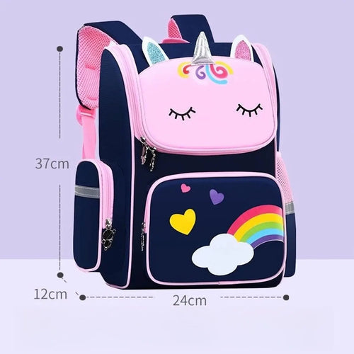 Unicorn waterproof travel backpack, cute and practical construction,