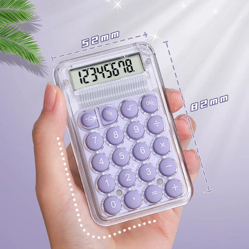 Cute Silent Calculator Mini Version Learning Auxiliary Small Portable
