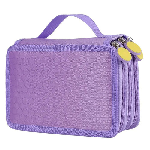 72 Holes Four layers Pencil Case Large Capacity Kawaii Pen Storage Bag