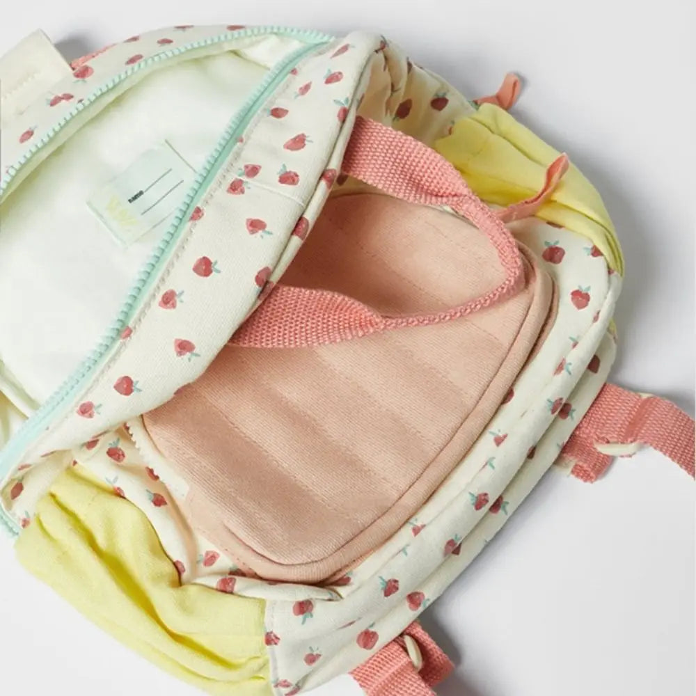 Personalized Embroidered Strawberry Kid Backpack Customized Children's