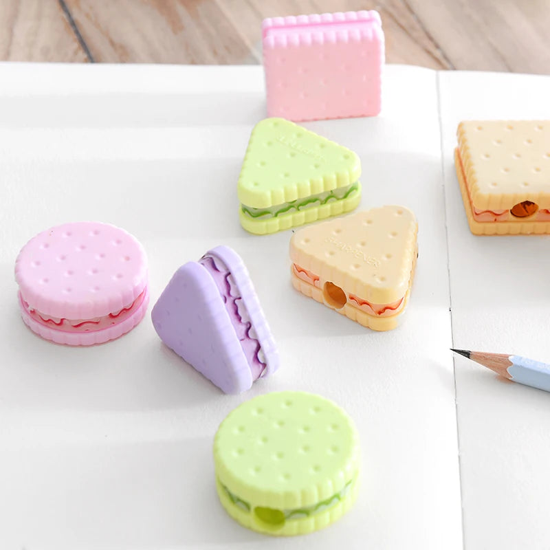 Lytwtw's Stationery  School Office Supplies Cute Cookie Sharpener For