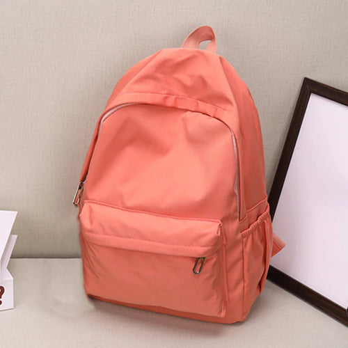 Women Schoolbag Waterproof Large Capacity School Backpack Smooth