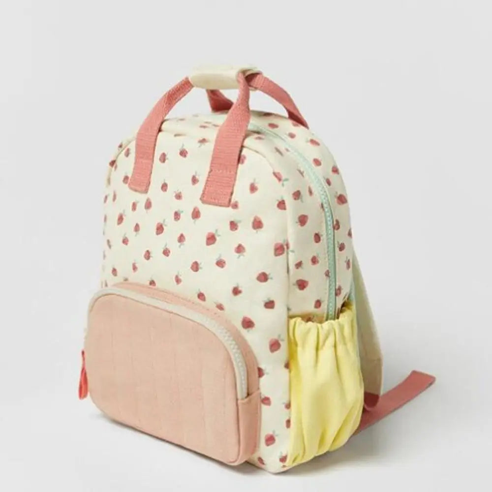 Personalized Embroidered Strawberry Kid Backpack Customized Children's