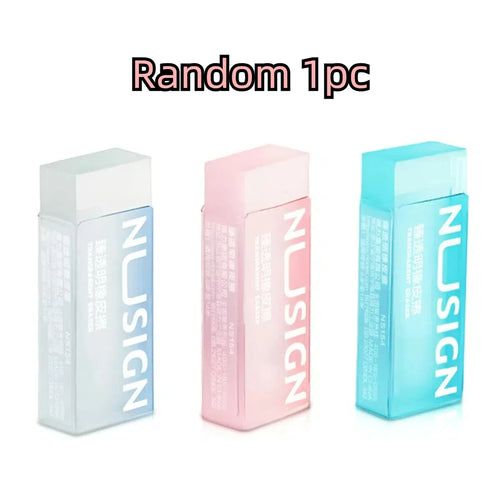 1/36Pcs Lovely Transparent Eraser for Kids Ins Simplicity Solid Color