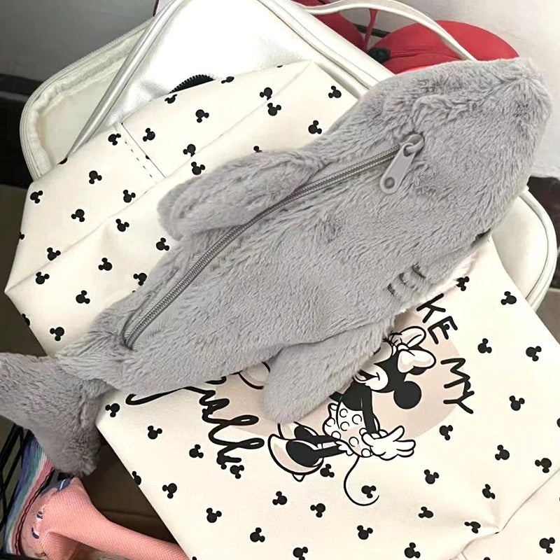 Cartoon Plush Shark Pen Bag Pencil Case Kawaii Doll Back To School